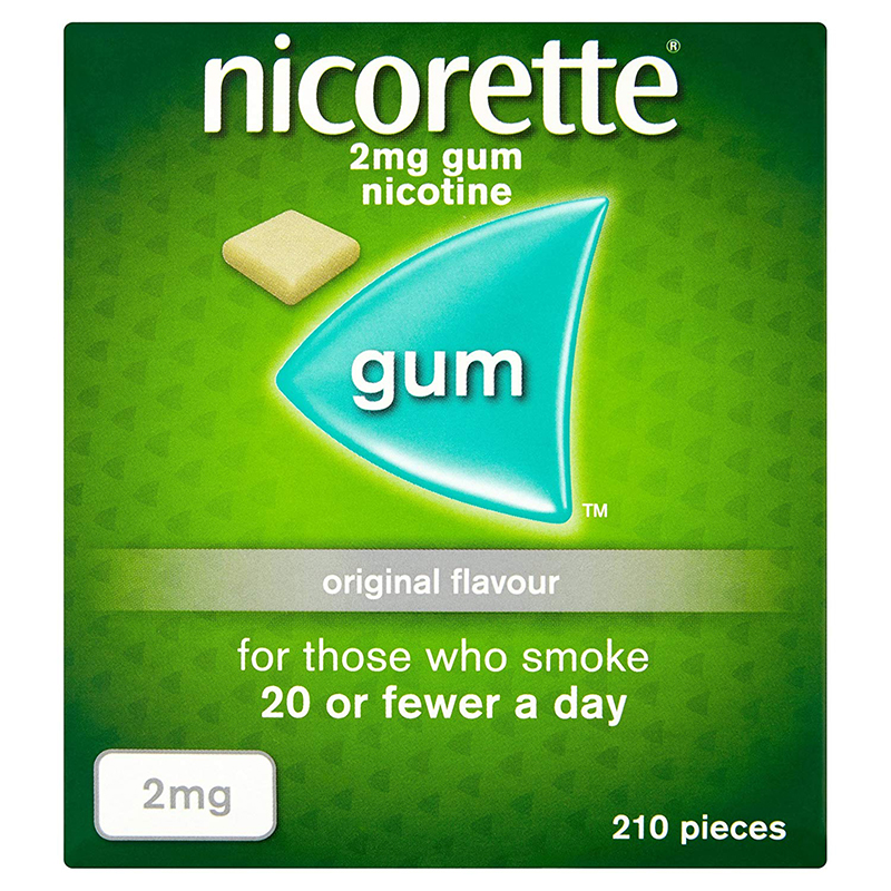 Nicorette 2mg Sugar Free Original Gum - 210 Pieces
